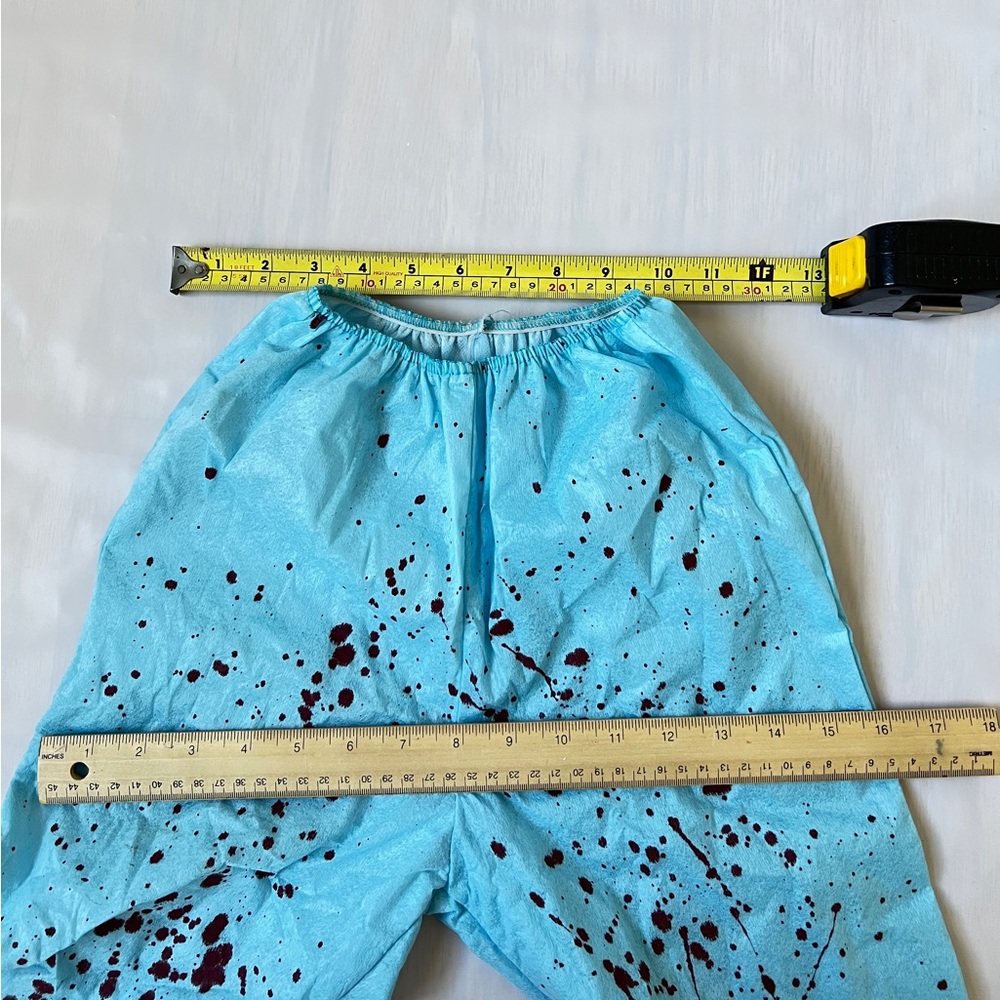 Zombie Doctor Kids Costume with stethoscope no hat Halloweensize M 8-10y - Picture 6 of 15